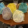 Bolsa con Cordón de Gran Capacidad Dopamine Grid Bolsa Portátil Simple Práctica Bolsa de Maquillaje Neceser Bolsa de Viaje de Mano
