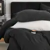 Juego de cama de cuatro piezas de crepé de doble capa de algodón grueso Clase A, juego de tres piezas de la serie Maillard de sábana y funda de edredón de algodón puro
