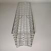 Rack de armazenamento de grade de ferro forjado simples Cesta de armazenamento retangular de quatro pernas Cesta de armazenamento de metal multifuncional Cesta de armazenamento de mesa