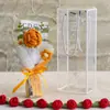 Ramillete Pequeño Tejido a Mano de Lana, Flor Artificial Rosa Tejida Terminada, Regalo para Mejor Amiga, Flor Inmortal Crochetada