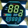 Suministro de pantalla LCD ITO de doble capa con pantalla LCD táctil, pantalla LCD de audio para coche, LCD de código de segmento en blanco y negro
