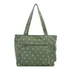 Bolso de Hombro para Mujer Estilo Coreano Ins Simple con Lazo de Tela y Puntos, Bolso Tote de Gran Capacidad de Alta Gama