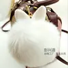 Pingente de Bolsa Fofo Bola de Pelo Chaveiro Coelho Pelo de Coelho Pingente de Carro Bola de Pelo de Raposa Chaveiro de Pelo Feminino