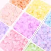 Contas de esmalte colorido cor de orquídea lírio acessórios para roupas 2024 novo pulseira contas de vidro material diy feito à mão