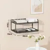 Soporte de almacenamiento para router, estante de pared sin taladro para wifi, decodificador y proyector