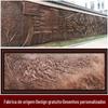 Grande personagem paisagística cultura parede relevo decoração engenharia forjada cobre fundido escultura design personalizado processamento relevo