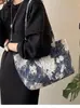 Bolsa Feminina Simples Atacado Transfronteiriço, Bolsa Feminina Transversal, Bolsa Tote de Grande Capacidade Pintada em Cores Contrastantes, Bolsa de Trabalho Moderna e Versátil