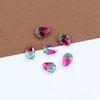 Cuentas de Tourmalina de Color Degradado con Forma de Gota de Agua, Agujero Único, Fondo Puntiagudo, Cuentas Sueltas para Accesorios de Aretes DIY, Pulseras DIY