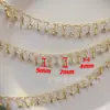 Acessórios de cabelo exóticos antigos corrente de diamantes gota d'água corrente de borla para roupas bolsa diy corrente de espiga de trigo deslumbrante
