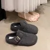 Sandalias Birkenstock retro casual estilo bosque de suela gruesa para mujer, nueva colección otoño/invierno 2026, zuecos sin cordones de suela gruesa con diseño de punta cerrada