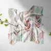 Lenço Personalizado Lenço Quadrado Primavera e Verão Novo Lenço Suporte Personalizado Impressão Dupla Face Logo Imagem Texto