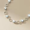 Pulsera de Tobillo Nalan Plata 990 Fresca y Dulce Estilo Ins Diseño de Nicho Sentido Exquisito Corona de Cáñamo Amorosa S7724