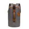 Nova Mochila Retro de Lona com Revestimento de Cola para Homens Cor Sólida Mochila de Viagem ao Ar Livre Grande Capacidade Fornecimento Transfronteiriço Europeu e Americano