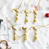 Decorações de Natal Transfronteiriças Doces Vermelhos e Brancos Pequenas Muletas Pingentes para Árvore de Natal Muletas Artesanais Prata Dourada
