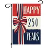 2026 Nova Bandeira de Jardim de Linho para o Dia da Independência Americana Bandeira Comemorativa do 250º Aniversário Decoração de Jardim Bandeira de Pendurar