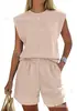 Conjunto de Moda de Verano 2026 Transfronterizo Europeo y Americano de Amazon para Mujer, Conjunto de Dos Piezas de Shorts Deportivos Casual a la Moda para Mujer