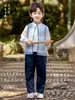 Hanfu para niños, nuevos estilos de primavera y otoño, nuevo traje tradicional Tang de estilo chino para niños, traje antiguo de estilo nacional, ropa tradicional china, atuendo de actuación para estudiantes de primaria