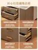 Mesita de noche inteligente para uso en dormitorio, multifuncional, flotante, de lujo ligero, diseño simple, con cerradura de contraseña por huella dactilar