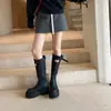 Versión de Cuero Suave ~ Botas Rojas de Caña Alta con Suela Gruesa Estilo Campamento al Aire Libre 2025 Botas de Viaje hasta la Rodilla Botas de Caballero