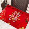 Tapete de Puerta de Entrada, Sala de Estar del Hogar, Tapete de Piso con Palabra Feliz, Decoración de Habitación de Boda, Felpudo de Boda, Alfombra de Boda con Palabra Feliz