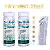 Papel de prueba para piscina 6 en 1, papel de prueba de pH, papel de prueba de calidad del agua, papel de prueba de cloro residual, papel de prueba de cloro residual