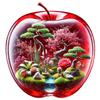 Nuevo Colgante de Manzana Plana Acrílico Transfronterizo