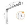Soporte de Acero Inoxidable Engrosado en Forma de L Transfronterizo Soporte de Estante de Pared Marco de Soporte de Partición Tablero Colgante de Muro de Carga Estante de Almacenamiento