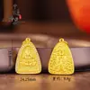 Collar de suéter con colgante de triángulo amarillo de la suerte chapado en oro estilo vintage con diamantes, similar a los que se encuentran en las joyerías