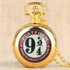 Reloj de Bolsillo Vintage Mediano Harry Potter Plataforma 9 3/4 Parche DIY Reloj de Bolsillo de Cuarzo en Stock para Entrega Inmediata