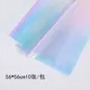 Festival Tanabata Filme Fantasia Papel de Embrulho Florido Laser Arco-Íris Transparente Espessado Impermeável Celofane Presente Material para Flores