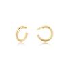 Venda quente transfronteiriça Ouro em forma de C brincos 18K ouro proteção de cor joias brilhantes brincos grandes estilo europeu e americano brincos personalizados para as mulheres