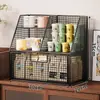 Estante de Almacenamiento de Escritorio Estante de Almacenamiento Tipo Cajón para Cafetera Gabinete de Mesa de Bar Caja de Almacenamiento para Bolsitas de Té y Tazas de Agua Artículo de Venta Caliente Transfronterizo