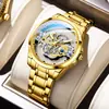 Nuevo Mecanismo de Reloj Mecánico Totalmente Automático Hueco de Doble Cara Bugatti Reloj Tourbillon para Hombre Venta Transfronteriza Douyin Dropshipping