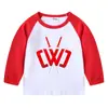 Camiseta de Algodón Chad Wild Clay Otoño e Invierno para Niños Ajustada al Hombro Cuello Redondo Base Manga Larga Camiseta para Bebés Niños