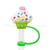 Novos acessórios para namoradas Tubo de sucção Manga Tampa de sucção Silicone Plugue de poeira Bonito Anime Party Straw Decoration Produtos transfronteiriços