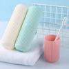 Viagem criativa viagem wash cup escova de dentes portátil caixa de armazenamento escovação copo dente copo enxaguante bucal copo terno