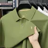 Camiseta de Manga Corta para Hombre Camisa Polo Elegante Algodón Puro Cuello de Solapa Verano Bordado Nueva Camiseta Casual de Verano Paul Daddy para Hombre