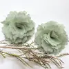 Nuevo Estilo Suave y Dulce Malla de Cinco Hojas Rosa Accesorios DIY Pasador Flor para Zapatos Flor para Ropa Accesorios Mayorista