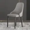 Cadeira de jantar minimalista italiana cadeira simples moderna cadeira com encosto de luxo leve banqueta para apartamento pequeno casa hotel restaurante metal