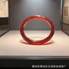 Pulseira de Ágata Vermelha Sangue de Pombo Natural para Mulheres, Pulseira de Jade, Tira Fina para Mulheres, Presente de Ano Novo da Moda, Pulseira de Transferência do Ano do Animal
