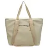 Bolso de mano grande y moderno con estampado de letras, el más vendido, para estudiantes universitarias, bolso de hombro tipo tote casual y sencillo