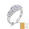 Anillos de Amor de Plata S925 de Moda para Mujer Que No Se Desvanecen, Anillos de Moissanita de Venta Caliente Transfronteriza, Artículos de Lujo Ligero de Alta Calidad