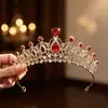 Corona de novia transfronteriza Accesorio para el cabello barroco Regalo de cumpleaños de princesa Diadema para fiesta de actuación Accesorio para vestido Corona para mujer