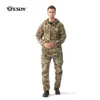 Conjunto de Chaqueta Deportiva para Exteriores, Ropa de Montañismo para Hombre, Chaqueta Cortavientos e Impermeable, Conjunto de Dos Piezas, Traje de Tiburón Soft Shell para Otoño e Invierno