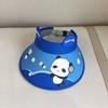 Sombrero de Sol para Niños Verano Niños y Niñas Sombrero de Copa Vacía Panda de Dibujos Animados Protección UV Sombrero de Sol de Ala Ancha