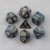 Dados acrílicos DND transfronteiriços grupo de corrida PRTG jogo de tabuleiro jogo de mesa digital cor multifacetada DIY pingente de chaveiro