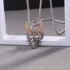 Tendencia explosiones Joker personalidad moda suéter cadena pareja accesorios nicho hombres collar mujer titanio acero joyería al por mayor