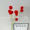 Planta de flor de simulación roja flor escena de boda al aire libre diseño decoración de interiores auditorio fábrica de flores artificiales venta al por mayor