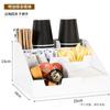 Estante Especial para Tazas de Té con Leche Estante de Almacenamiento de Tazas Herramientas de Almacenamiento para Cafetería Estante de Almacenamiento de Tazas de Té con Leche Acrílico Comercial