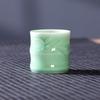Montaña Vacía Xinyu celadón Longquan taza china simple creativa con forma de hoja de bambú taza con forma de bambú vintage cerámica hogar taza de agua taza de té